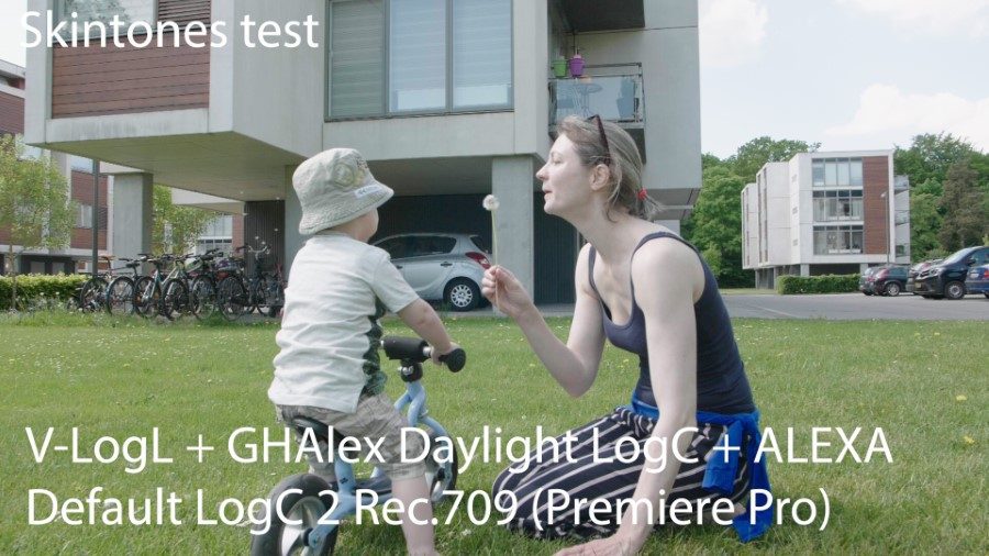GHAlex LUT Daylight LogC GH5 skintones test