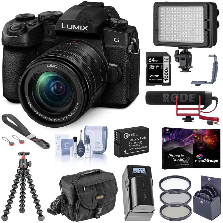 Panasonic GH5 bundle with light and Rode microphone