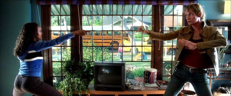 What is The Hollywood Model (aka "Berettermodellen")? Definition & Examples 5 Two women face off in a suburban living room, frozen in fighting stances