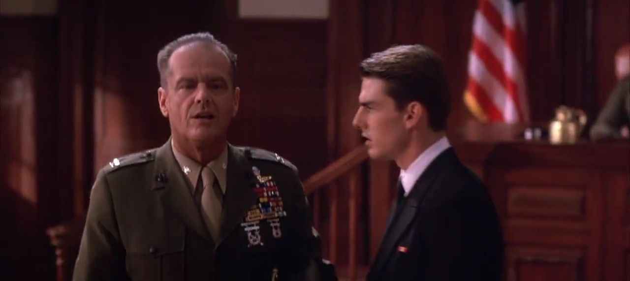 What Are the Rhetorical Appeals? Definition + Ethos, Pathos, Logos in Film & Ads 5 Daniel Kaffee confronts Colonel Jessup during the courtroom climax in A Few Good Men (1992).