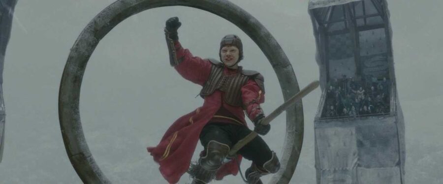 What Are the Rhetorical Appeals? Definition + Ethos, Pathos, Logos in Film & Ads 9 Ron Weasley celebrates during a Quidditch match in Harry Potter and the Half-Blood Prince (2009).