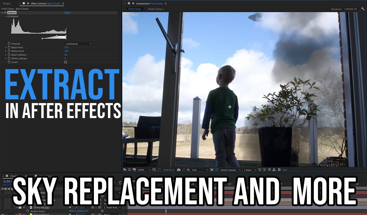 Extract sky replacement after effects and more