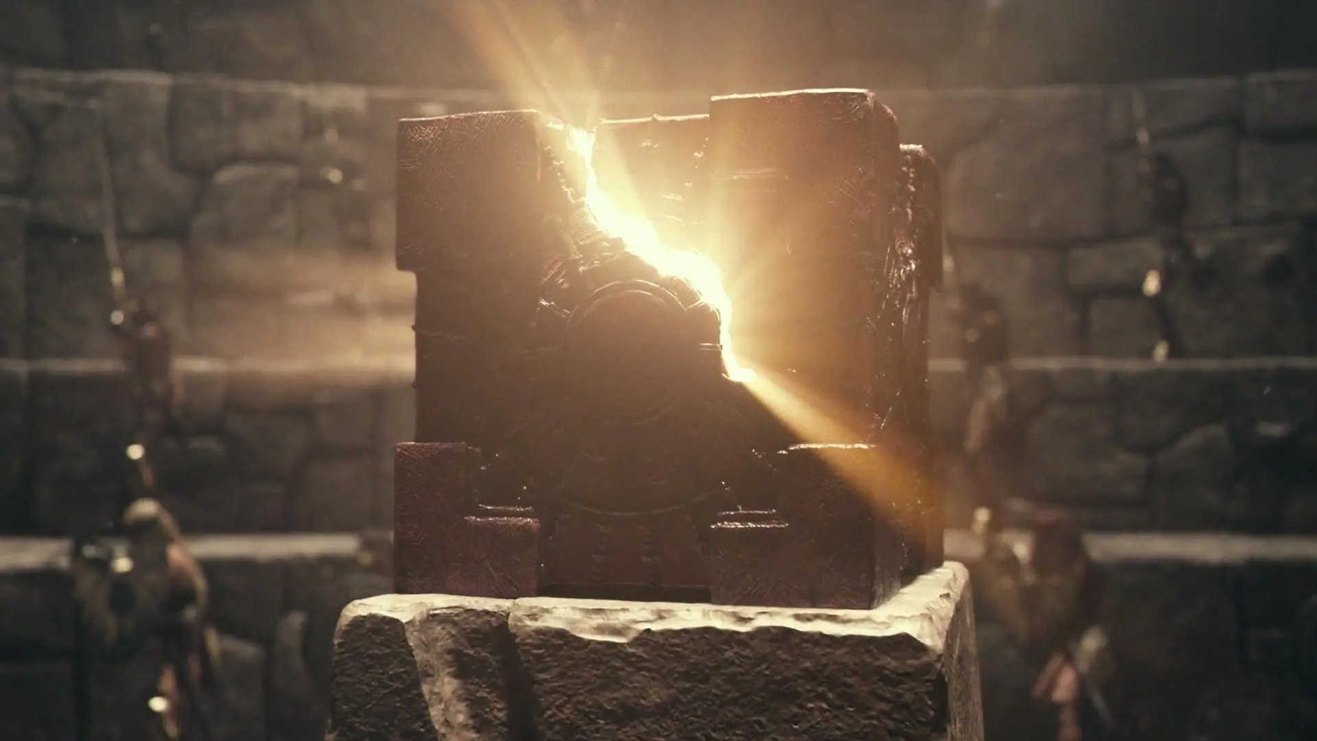 What Is A MacGuffin? Definition + Good & Bad Examples Explained 12 A glowing Mother Box sits on a stone pedestal in Justice League (2017).