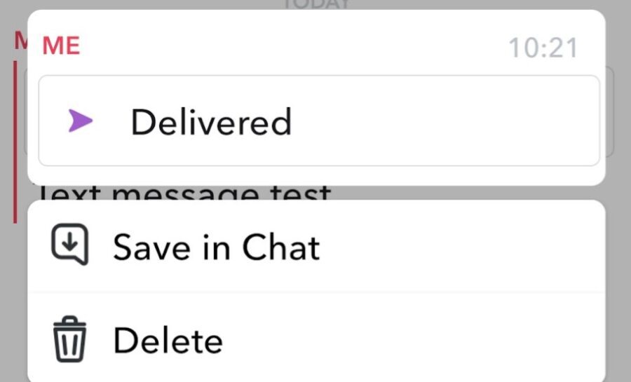 Delete Snapchat videos from chat
