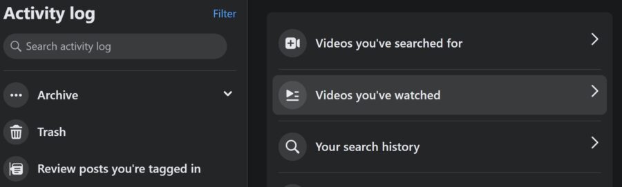 How To Find and Delete Videos You've Watched On Facebook 3 How to see Video youve watched on Facebook