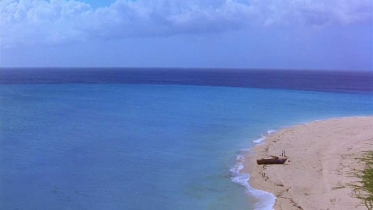 Denouement in Film. Meaning, Definition, and Examples 3 Wide shot of two men meeting on a beach at the end of The Shawshank Redemption.