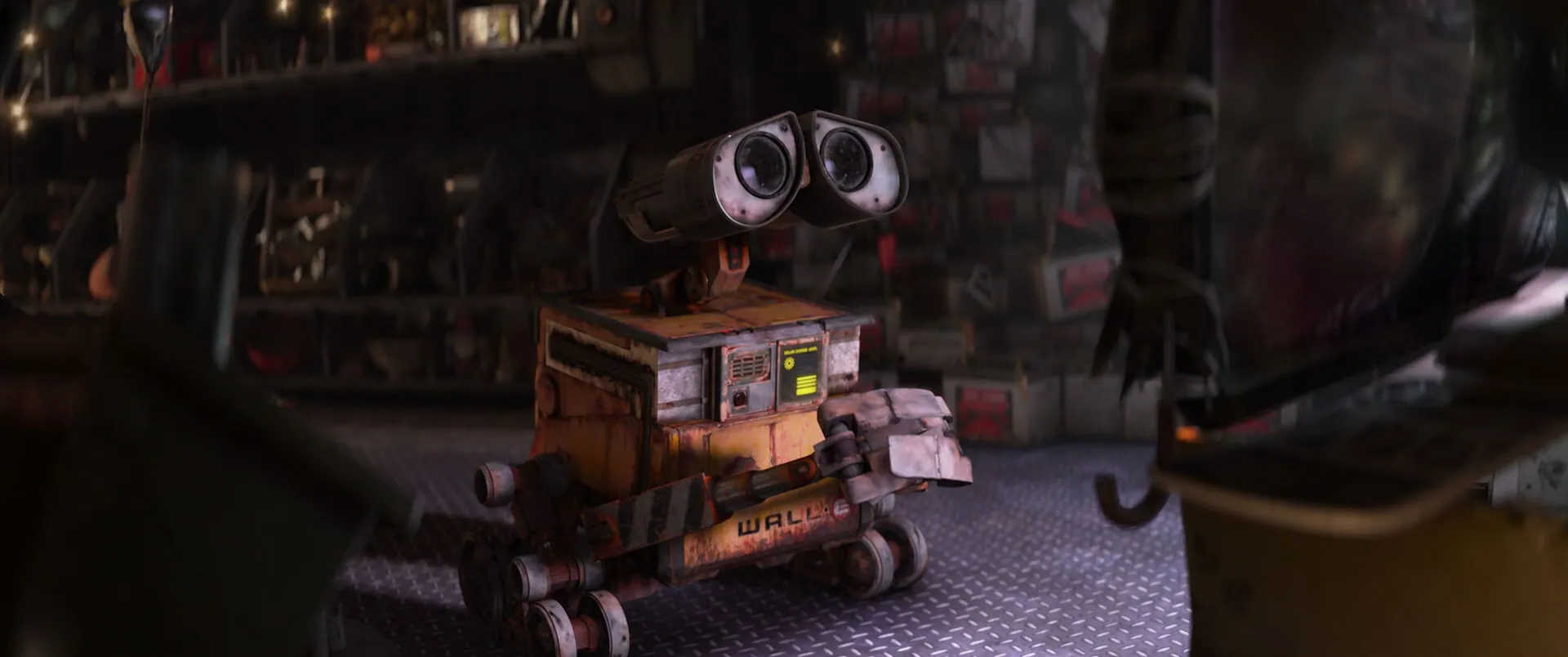 Personification. Definition + Examples from Film & Literature 4 WALL·E looks up with large camera-like eyes inside his shelter, surrounded by collected objects.