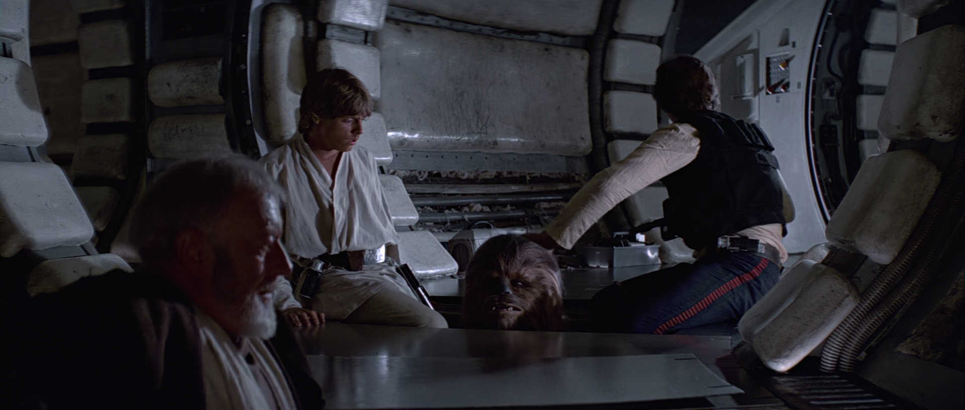 What is The Hero’s Journey? Story Structure Explained with Star Wars 8 Luke, Han, Chewbacca, and Obi-Wan hiding inside the Millennium Falcon before breaking into the Death Star