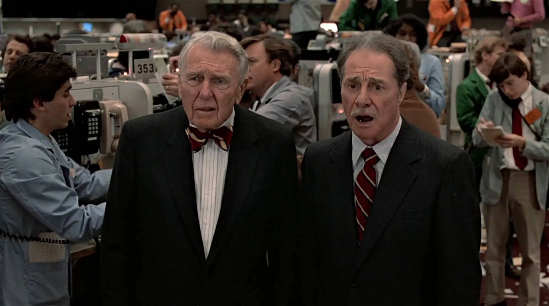 Peripeteia in Film. Definition, Meaning & Examples 10 Randolph and Mortimer Duke stand in a crowded trading floor and look stunned as people move around them.