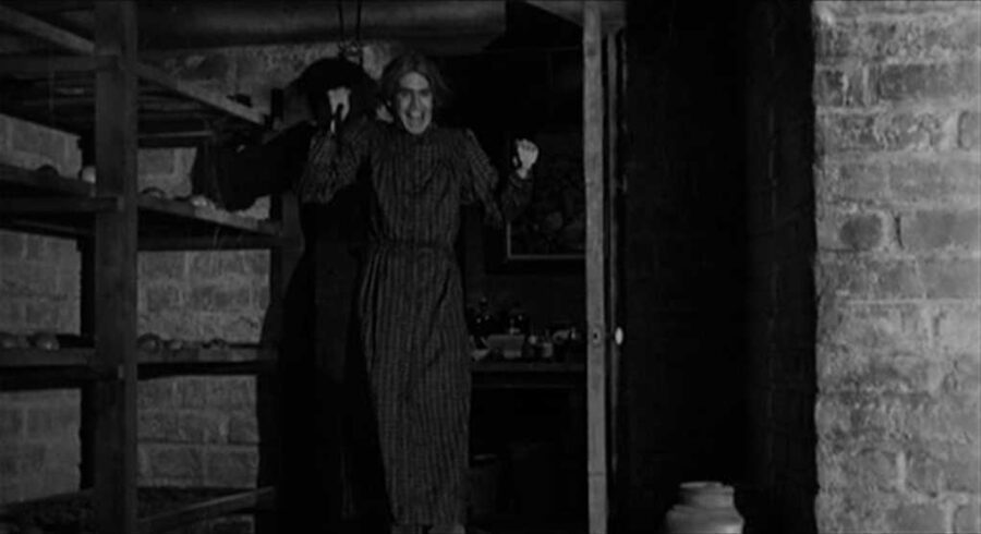 What is Anagnorisis? Definition & Examples from Film 3 Norman Bates appears in a dress and wig, revealed in a basement doorway.