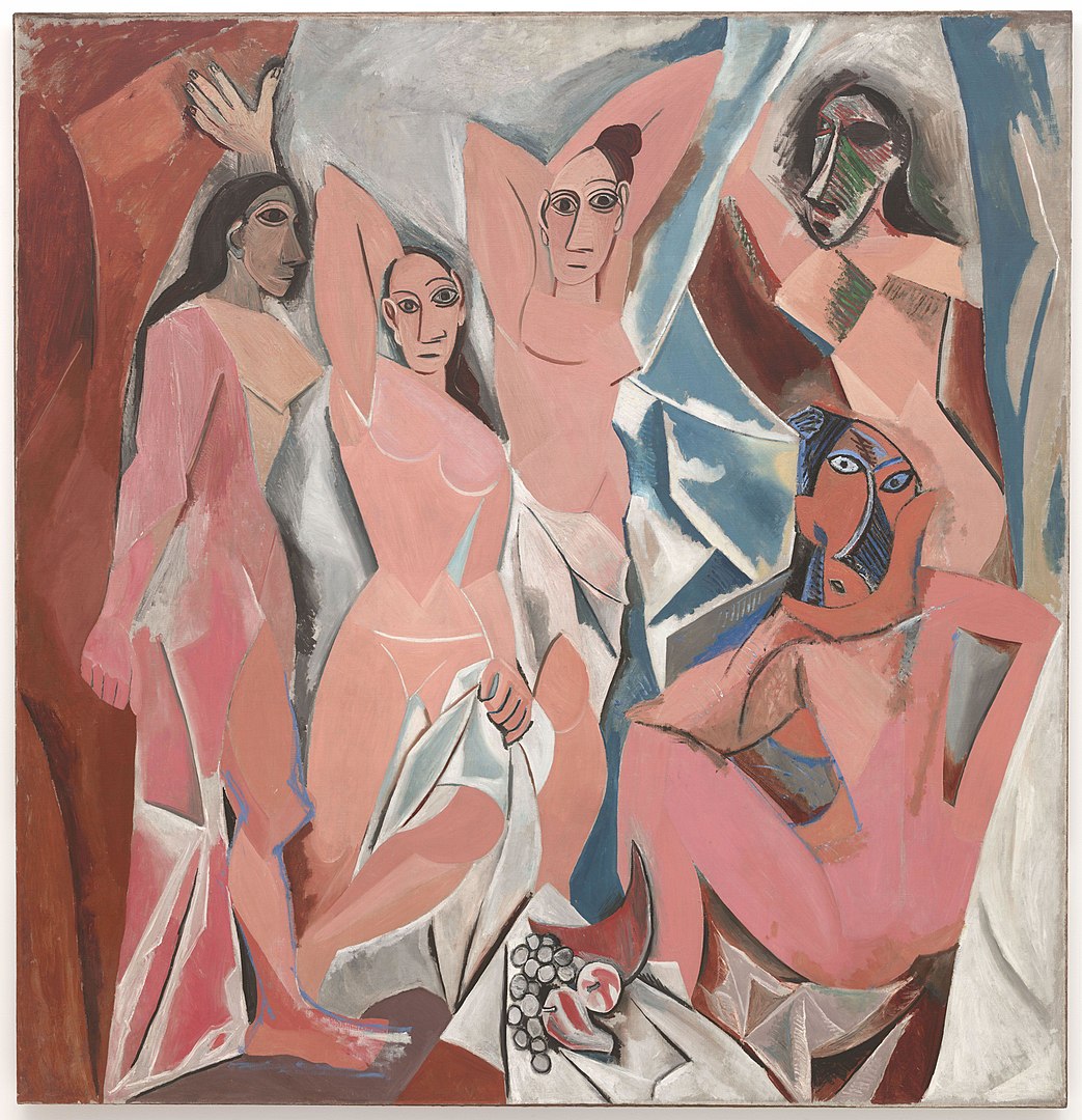 What Is Proportion in Art? Definition & Visual Examples 5 Cubist painting of five abstracted female figures with distorted bodies and angular faces