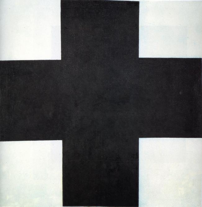What Is Contrast in Art? Definition & Examples Explained 4 Kazimir Malevich, Black Cross (1923).