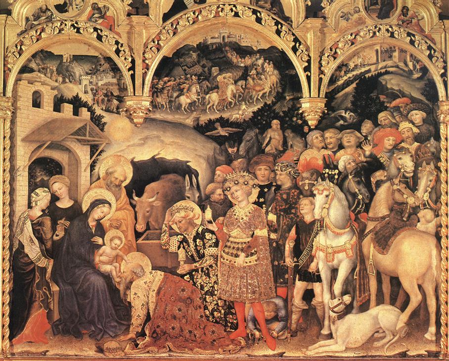 What Is Gothic Art? Definition, History & Examples 18 International Gothic painting showing the three kings and a large royal crowd