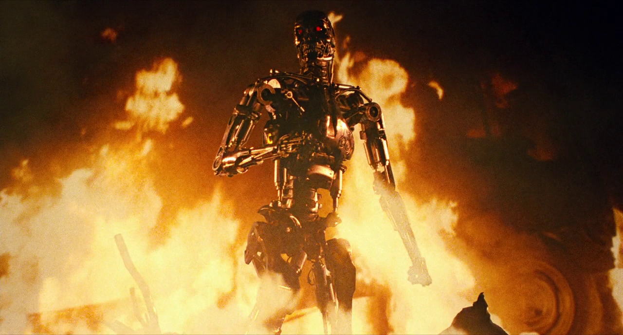 What Is Science Fiction? Definition & Film Origins Explained 10 The Terminator’s metal endoskeleton walking through fire