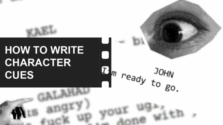 Script Formatting: Write Like a Pro from Page One 8 How to write Character Cues in a script featured image