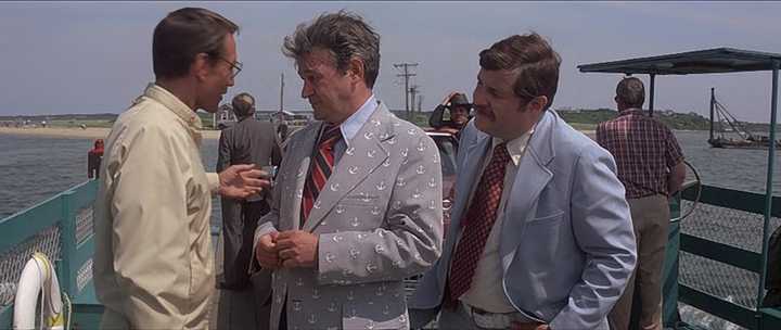 What Is a Master Shot? Definition and Film Examples 3 Brody talks to the mayor and town officials on the moving ferry in Jaws