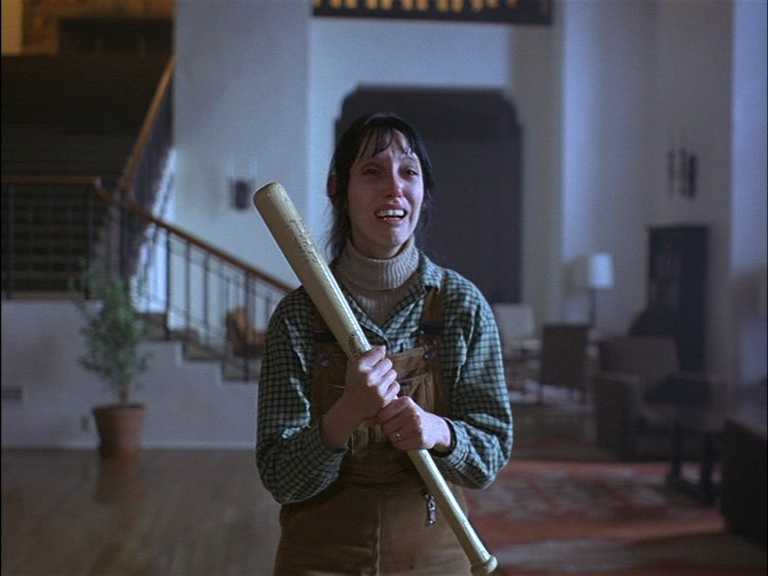 What Is a Take in Film? Definition, Purpose +Famous Examples 2 Wendy holds a bat and cries in the Overlook Hotel