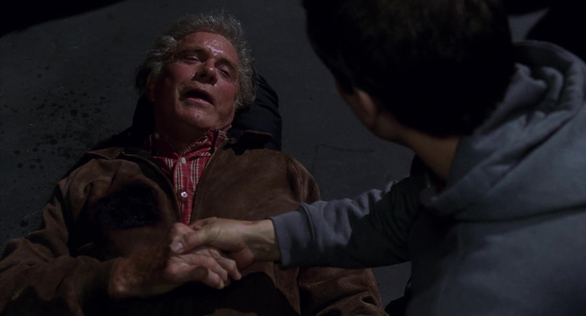 Origin Stories in Film: Types, Structure, and Meaning 3 Peter holds Uncle Ben’s hand as he lies dying on the pavement after being shot.