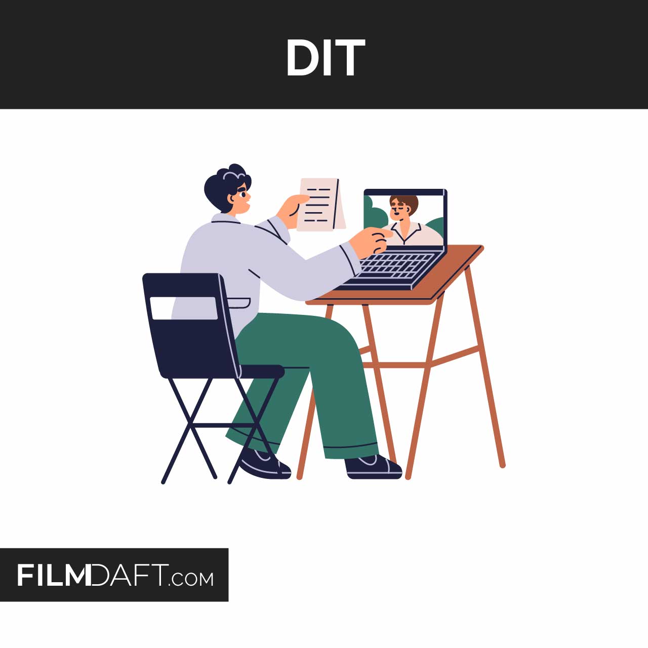 What Is the Camera Department in Film? Job Roles, Positions, and Duties 7 Digital Image Technician (DIT) illustration