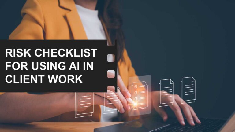 Ethics, Law, and Provenance in AI Filmmaking 2 Risk Checklist for Using AI in Client Work featured image