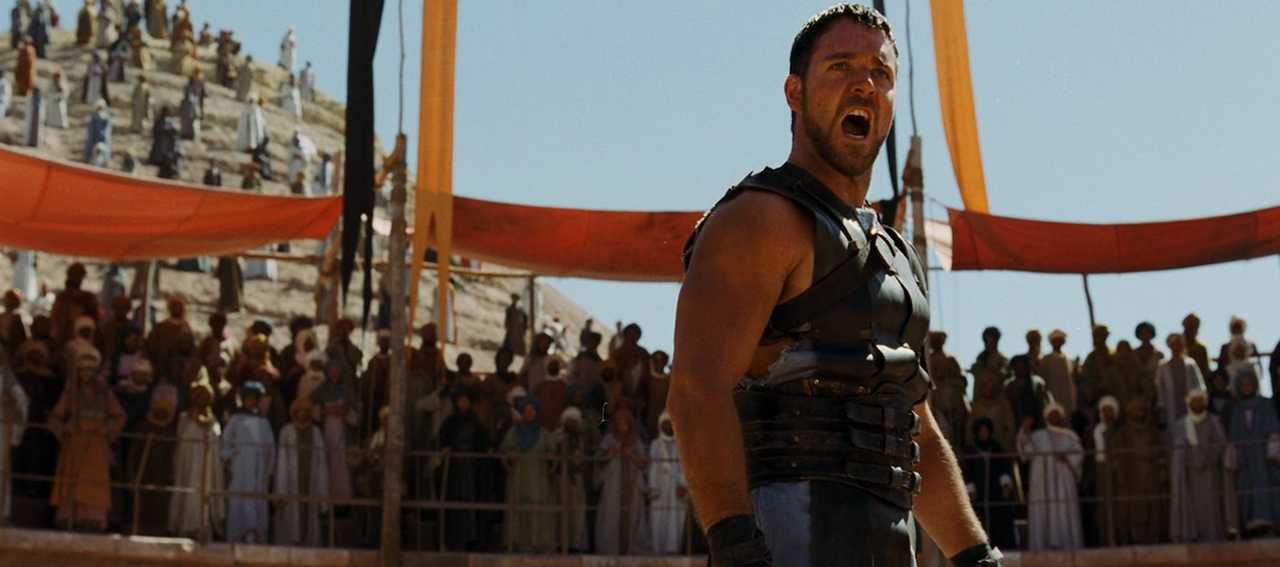 100+ Best Movie Quotes of All Time: The Definitive List 12 Russell Crowe as Maximus shouting at the crowd in the arena in Gladiator (2000)